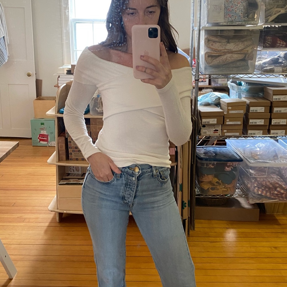 Abercrombie off the shoulder shirt